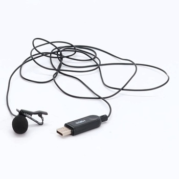 MillSO Mini USB PC mikrofon USB lavalier všesměrový kondenzátorový mikrofon s 2M kabelem pro PC,