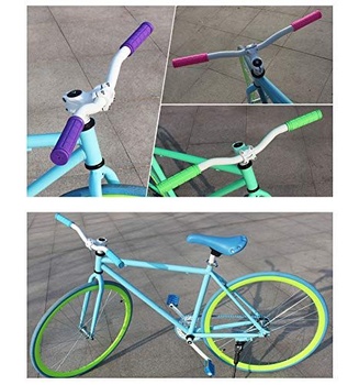 PLATT Protišmykové mäkké gumové cyklistické gripy pre bicykle/MTB/BMX (2 páry) ružové