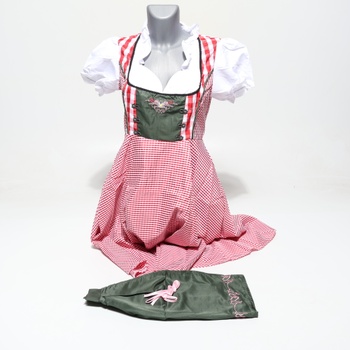 Dámsky kostým dirndl na Oktoberfest, kostým slúžky, kostým nemeckého pivného festivalu, bavorské