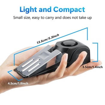 Flintronic Doorstop Alarm, Poplašné zariadenie Doorstop Alarm s ochranou proti vlámaniu 120 dB, 2 kusy