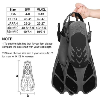Unisex prémiové plutvy Qkurt, kratšie plutvy so sieťovaným vakom a extra popruhom na potápanie,