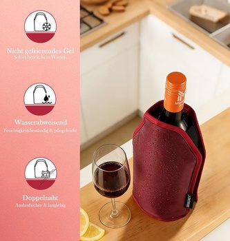 Chladič na víno pro lahve Magnum o objemu 1,5 l, vodoodpudivá nylonová tkanina