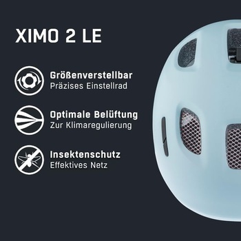 ALPINA Ximo 2 L.E. - Ľahká, bezpečná a nerozbitná cyklistická prilba s voliteľným LED svetlom, pre