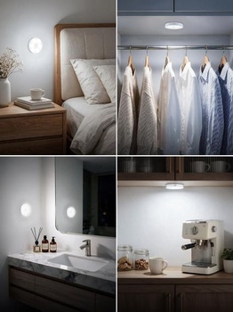 WILLED Stmívatelná dotyková lampa na baterie s teplotou 6000K, LED noční světlo s dobíjecí baterií,