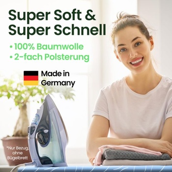 Poťah na žehliacu dosku SimplySmooth Premium 150x50 I OEKOTEX100 I Vyrobené v Nemecku I Poťah na