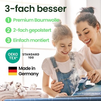Poťah na žehliacu dosku SimplySmooth Premium 150x50 I OEKOTEX100 I Vyrobené v Nemecku I Poťah na