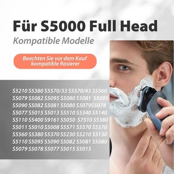 Náhradná holiaca hlava SH50/52 kompatibilná s holiacimi hlavami Philips Norelo radu 5000, pre rad
