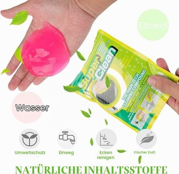 Súprava na čistenie auta - čistiaci gél, íl na čistenie auta (4 kusy), gél na čistenie klávesnice,