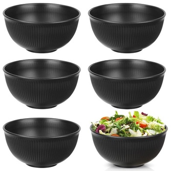 Sada 6 plastových misiek na cereálie, nerozbitné plastové misky v 6 farbách, objem 750 ml, vhodné do