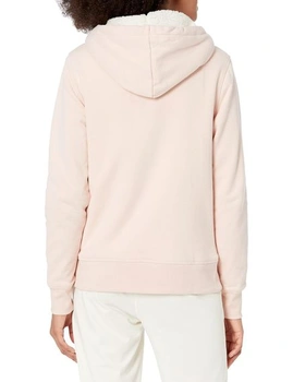 Dámska pohodlná sherpa fleecová bunda Amazon Essentials so zipsom a kapucňou, regular strih XS-S,