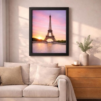 Abio fotorámik 28x35cm čierny MDF akrylový sklenený fotorámik plagátový rámček na fotografie