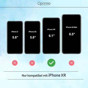 Kryt Oprimio Crystal Clear pre iPhone XR [Silikónový kryt] [100% priehľadný] [Nemecký materiál]