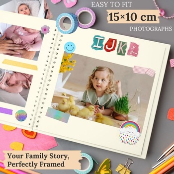 Fotoalbum, scrapbook, 18x18 cm, 40 stran, krémově bílá 18 x 18 cm 40 stran béžová