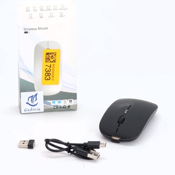 GADIRIA Dobíjacia 2,4 GHz Duálna Bluetooth Bezdrôtová Myš 1600 dpi - Tichá Herná Myš pre PC a