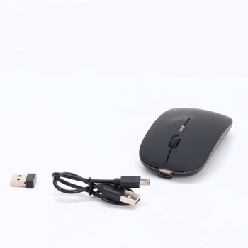 GADIRIA Dobíjacia 2,4 GHz Duálna Bluetooth Bezdrôtová Myš 1600 dpi - Tichá Herná Myš pre PC a