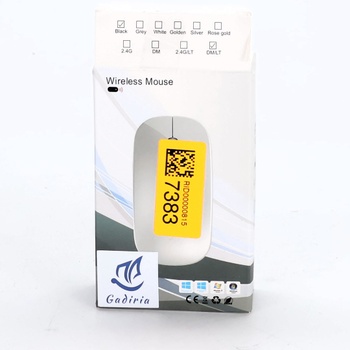 GADIRIA Dobíjacia 2,4 GHz Duálna Bluetooth Bezdrôtová Myš 1600 dpi - Tichá Herná Myš pre PC a