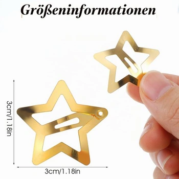 24 sponek do vlasů s hvězdami pro děti, dívky, dámy, zlaté sponky do vlasů s hvězdami, roztomilé