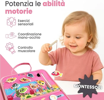 Senzorická hračka Montessori kniha