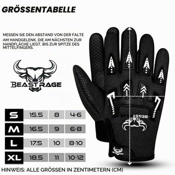 Dětské cyklistické rukavice BEAST RAGE – Motokrosové a BMX cyklistické rukavice pro chlapce a