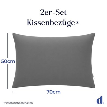 Obliečka na vankúš Dreamzie 50x70 cm, súprava 2 kusov - Obliečky na vankúše z mikrovlákna so zipsom - Pro