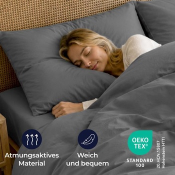 Obliečka na vankúš Dreamzie 50x70 cm, súprava 2 kusov - Obliečky na vankúše z mikrovlákna so zipsom - Pro
