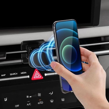 Držiak telefónu do auta KUNGKIC pre Hyundai Tucson 2025, otočný o 360 °, ABS (B)