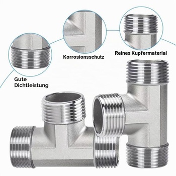 2 kusy nerezového T-kusu 3/4 palce, vnější závit G3/4