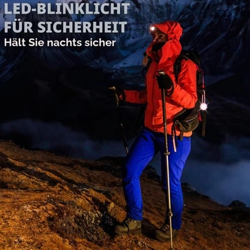 HENGBIRD LED bezpečnostní světlo do školních tašek - Blikající reflektory pro bezpečnost - 6 barev,