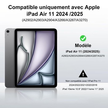 IVEOPPE iPad Air Keyboard 11-inch M3/M2 (2025/2024), francúzske puzdro s klávesnicou AZERTY,
