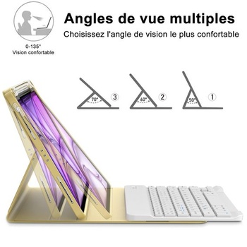 IVEOPPE iPad Air Keyboard 11-inch M3/M2 (2025/2024), francúzske puzdro s klávesnicou AZERTY,