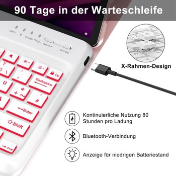 IVEOPPE pouzdro s klávesnicí pro Lenovo Tab P12 12,7