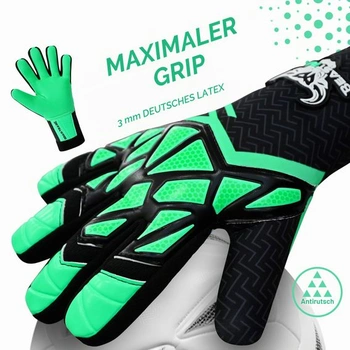 Brankárske rukavice BEAST RAGE pre deti, juniorov 3-10 rokov | Stabilný úchop s robustným latexom,