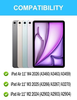 Puzdro s klávesnicou FOGARI pre iPad Air 11 palcov M3/M2 (2025/2024) – Bezdrôtová klávesnica AZERTY,