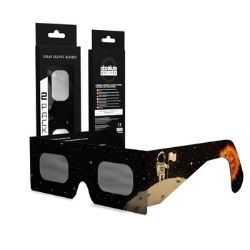 Okuliare Absolute Eclipse na pozorovanie zatmenia Slnka 2026 - ISO 12312-2 - 2 kusy - Pioneer Design -