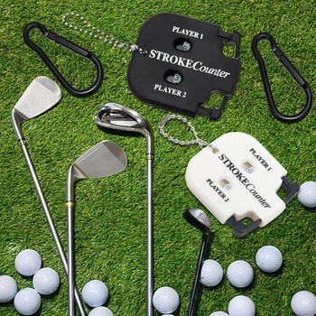 2 počítadlá golfových skóre, počítadlá golfových skóre s 2 karabínami, indikátor golfového skóre,