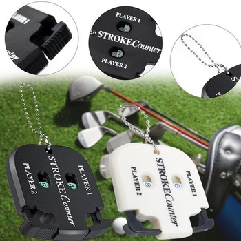 2 počítadlá golfových skóre, počítadlá golfových skóre s 2 karabínami, indikátor golfového skóre,