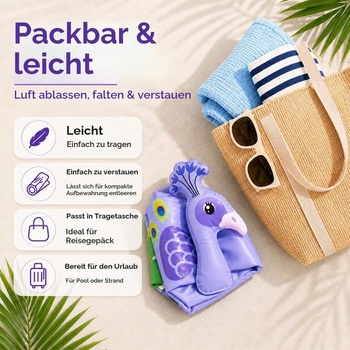 YESAH plavecký kruh, bazénový plavák, nafukovací plavecký kruh 55 x 58 cm, PVC plavecký kruh na