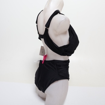 Dámske bikiny CUPSHE, vysoký pás XL čierne