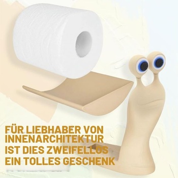 Držiak na toaletný papier, toaletný slimák, držiak na toaletný papier, vtipný držiak na toaletný papier