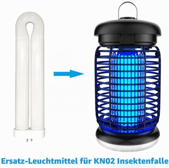15W UV náhradná žiarovka pre ničenie hmyzu, 4-kolíková pätica v tvare U, 19*4,9*2,2 cm, 1 balenie