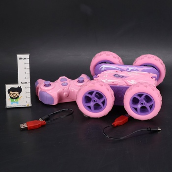 HappyGoLucky auto na diaľkové ovládanie pre vek 3-8 rokov, otočné RC auto o 360 °, detská vonkajšia