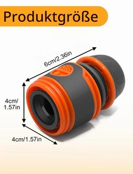 Súprava 6 hadicových spojok, 13 mm (1/2 palca), pre začiatok a koniec hadice, kompatibilná so všetkými