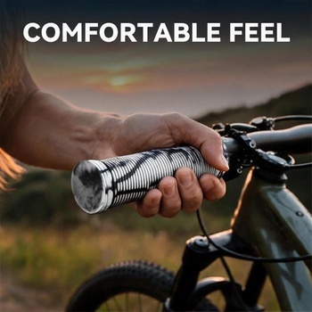 Ergonomické, protišmykové rukoväte na horské bicykle s hliníkovým zámkom - 22mm univerzálne rukoväte