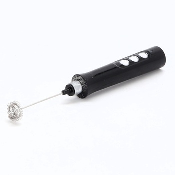Elektrický napěňovač mléka se 3 rychlostmi, dobíjecí přes USB, se 3 metličkami, elektrický
