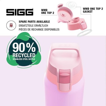 Sigg - Láhev na vodu z nerezové oceli - Shield ONE - Jednostěnná a lehká - Vhodná pro sycené nápoje