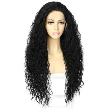 Čierna kučeravá parochňa Sapphirewigs