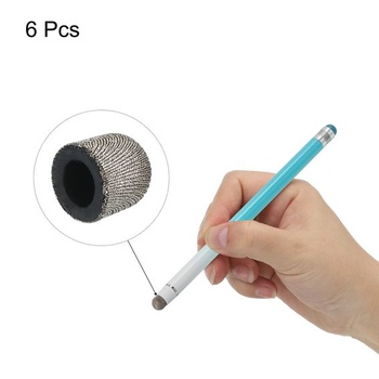 QUARKZMAN 6dílný hrot pro stylus, vodivá síťovina, vlákno, kapacitní, dotykové pero, univerzální