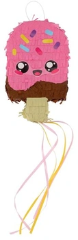 Folat 27693 Sada piñat Kawaii figurky Narozeninová sada mini piñat – kobliha a zmrzlina – Kawaii