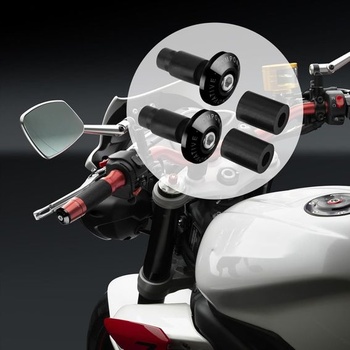 Univerzální koncovky řídítek KIMISS, 1 pár, tlumiče vibrací, posuvné krytky pro většinu motocyklů s