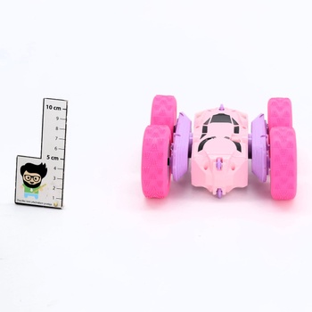 MidiVix auto na diaľkové ovládanie, 2,4 GHz obojstranné 360 ° otočné RC pásové vozidlo so svetlometmi a